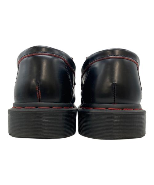 Dr.Martens（ドクターマーチン）Dr.Martens (ドクターマーチン) ADRIAN RS レッドステッチ タッセル ローファー ブラック×レッド サイズ:28cmの古着・服飾アイテム