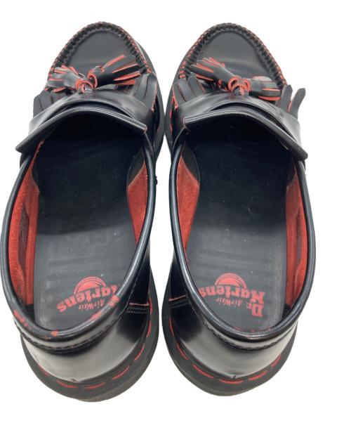 Dr.Martens（ドクターマーチン）Dr.Martens (ドクターマーチン) ADRIAN RS レッドステッチ タッセル ローファー ブラック×レッド サイズ:28cmの古着・服飾アイテム