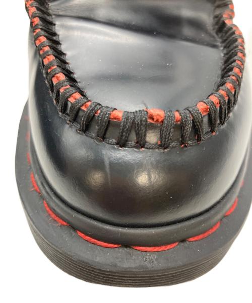 Dr.Martens（ドクターマーチン）Dr.Martens (ドクターマーチン) ADRIAN RS レッドステッチ タッセル ローファー ブラック×レッド サイズ:28cmの古着・服飾アイテム