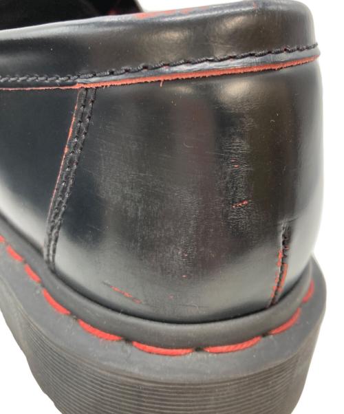 Dr.Martens（ドクターマーチン）Dr.Martens (ドクターマーチン) ADRIAN RS レッドステッチ タッセル ローファー ブラック×レッド サイズ:28cmの古着・服飾アイテム