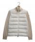 MONCLER（モンクレール）の古着「ニット切替コーデュロイダウンカーディガン」｜アイボリー