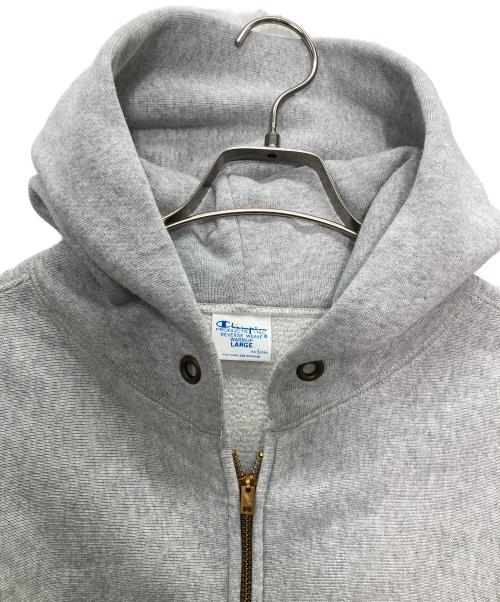 Champion REVERSE WEAVE（チャンピオン リバース ウィーブ）Champion REVERSE WEAVE (チャンピオン リバース ウィーブ) ジップパーカー グレー サイズ:Lの古着・服飾アイテム