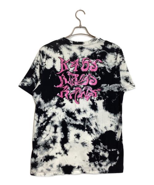 DIESEL（ディーゼル）DIESEL (ディーゼル) タイダイポケットTシャツ ホワイト×ブラック サイズ:Ｍの古着・服飾アイテム