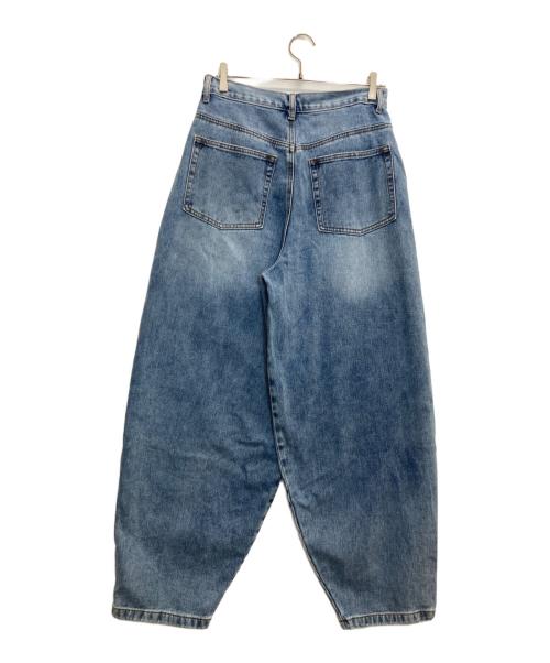 NOT4NERD（ノットフォーナード）NOT4NERD (ノットフォーナード) ワイドテーパードデニムパンツ インディゴ サイズ:Mの古着・服飾アイテム