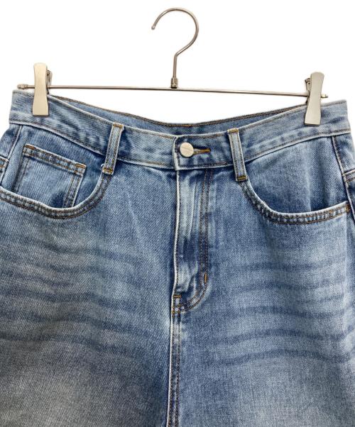 NOT4NERD（ノットフォーナード）NOT4NERD (ノットフォーナード) ワイドテーパードデニムパンツ インディゴ サイズ:Mの古着・服飾アイテム