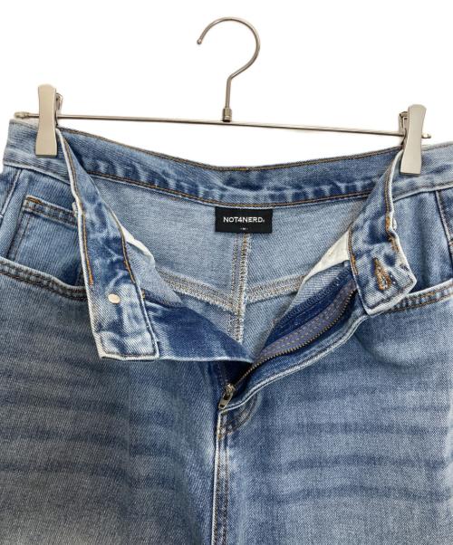 NOT4NERD（ノットフォーナード）NOT4NERD (ノットフォーナード) ワイドテーパードデニムパンツ インディゴ サイズ:Mの古着・服飾アイテム