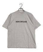 BALENCIAGAバレンシアガ）の古着「MIRROR LOGO T-SHIRT」｜ホワイト
