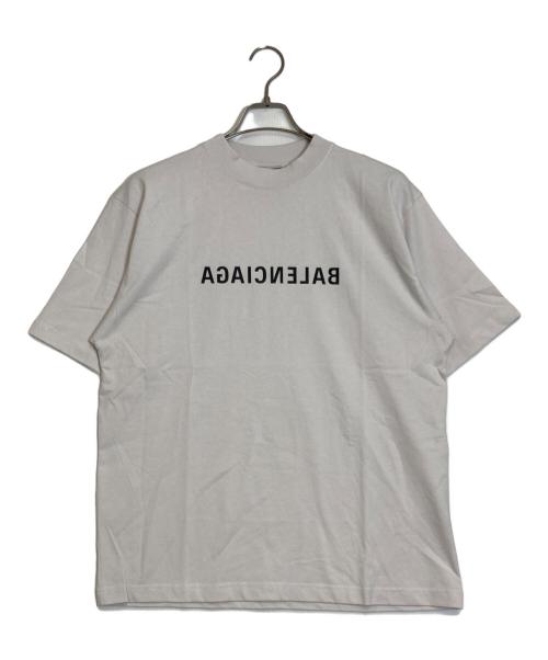 BALENCIAGA（バレンシアガ）BALENCIAGA (バレンシアガ) MIRROR LOGO T-SHIRT ホワイト サイズ:XSの古着・服飾アイテム