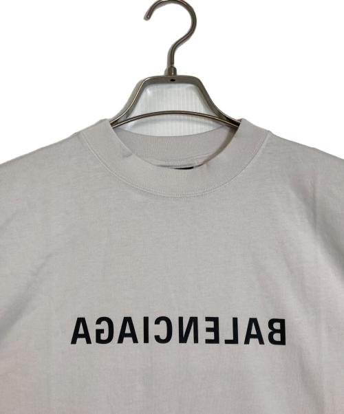BALENCIAGA（バレンシアガ）BALENCIAGA (バレンシアガ) MIRROR LOGO T-SHIRT ホワイト サイズ:XSの古着・服飾アイテム