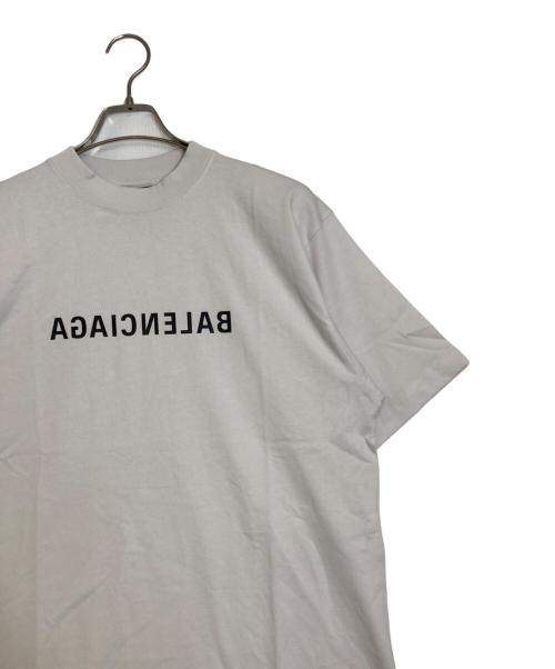 BALENCIAGA（バレンシアガ）BALENCIAGA (バレンシアガ) MIRROR LOGO T-SHIRT ホワイト サイズ:XSの古着・服飾アイテム