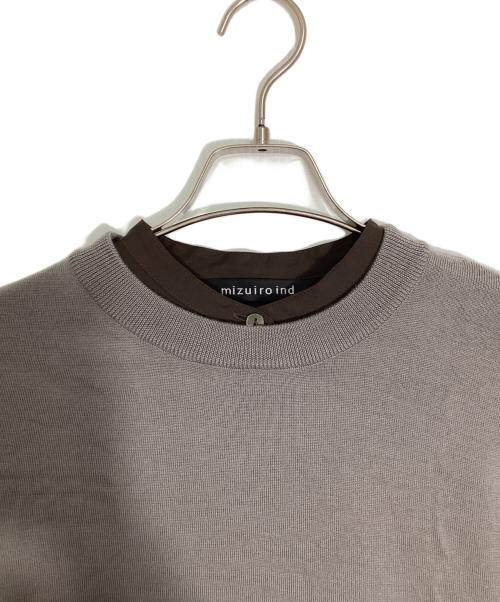 mizuiro-ind（ミズイロインド）mizuiro-ind (ミズイロインド) シャツワンピース ブラウン サイズ:freeの古着・服飾アイテム