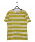 maison kitsune（メゾンキツネ）の古着「ボーダーTシャツ」｜イエロー