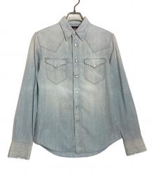 RRL（ダブルアールエル）の古着「ウエスタンシャンブレーシャツ」｜スカイブルー