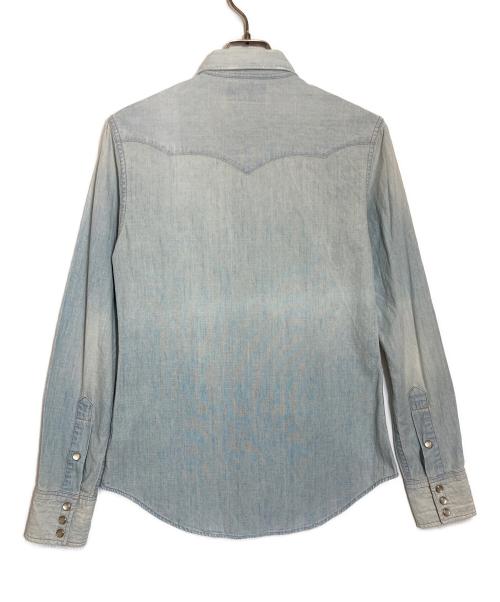 RRL（ダブルアールエル）RRL (ダブルアールエル) ウエスタンシャンブレーシャツ スカイブルー サイズ:2の古着・服飾アイテム