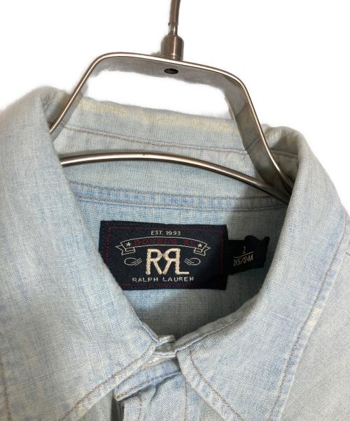 RRL（ダブルアールエル）RRL (ダブルアールエル) ウエスタンシャンブレーシャツ スカイブルー サイズ:2の古着・服飾アイテム