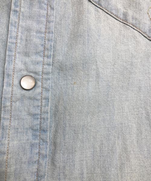 RRL（ダブルアールエル）RRL (ダブルアールエル) ウエスタンシャンブレーシャツ スカイブルー サイズ:2の古着・服飾アイテム