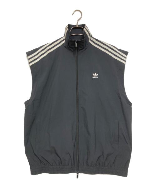 adidas（アディダス）adidas (アディダス) Adilenium シーズン 2 オーバーサイズ ジップオフトラックトップ ブラック サイズ:Lの古着・服飾アイテム