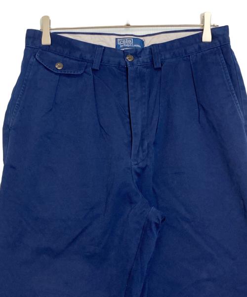 POLO RALPH LAUREN（ポロ・ラルフローレン）POLO RALPH LAUREN (ポロ・ラルフローレン) THE WHITMAN CHINO RELAXED FIT ネイビー サイズ:不明の古着・服飾アイテム
