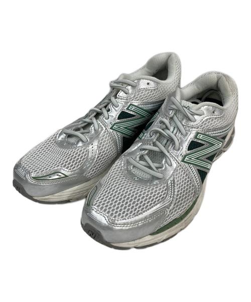 NEW BALANCE（ニューバランス）NEW BALANCE (ニューバランス) 860 ローカットスニーカー グレー×グリーン サイズ:US11の古着・服飾アイテム
