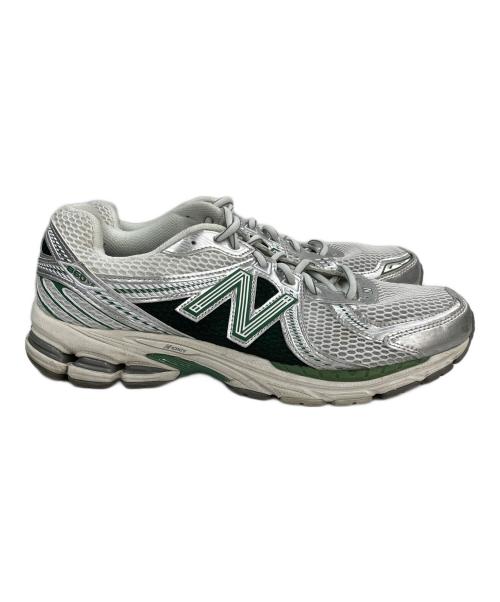 NEW BALANCE（ニューバランス）NEW BALANCE (ニューバランス) 860 ローカットスニーカー グレー×グリーン サイズ:US11の古着・服飾アイテム