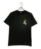 stussyステューシー）の古着「Dollie Pig Dyed Tee」｜ブラック