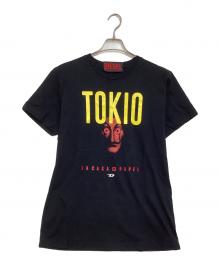 DIESEL×NETFLIX（ディーゼル×ネットフリックス）の古着「ペーパーハウスコラボTシャツ」｜ブラック