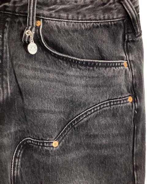 EVISU（エヴィス）EVISU (エヴィス) ダメージ加工ローエッジ大黒バギージーンズ グレー サイズ:36の古着・服飾アイテム