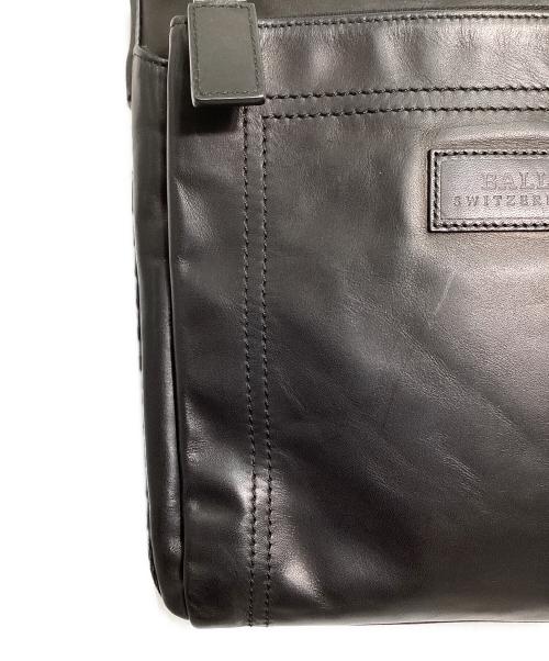 BALLY（バリー）BALLY (バリー) レザーショルダーバッグ ブラックの古着・服飾アイテム