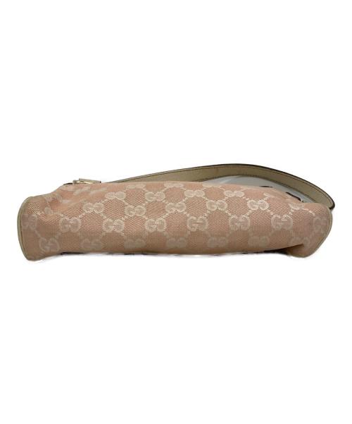 GUCCI（グッチ）GUCCI (グッチ) GGキャンバスワンショルダーバッグ ピンクの古着・服飾アイテム