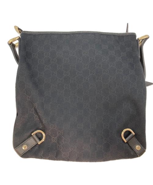 GUCCI（グッチ）GUCCI (グッチ) GGキャンバスショルダーバッグ ブラックの古着・服飾アイテム