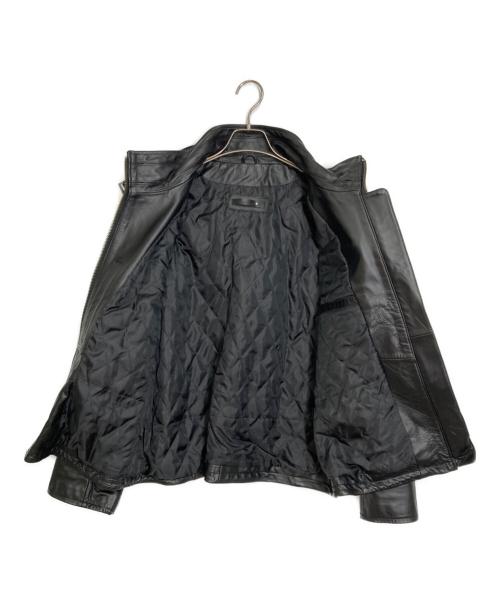 Liugoo Leathers（リューグーレザーズ）LIUGOO LEATHERS (リューグーレザーズ) シングルライダースジャケット ブラック サイズ:3Lの古着・服飾アイテム