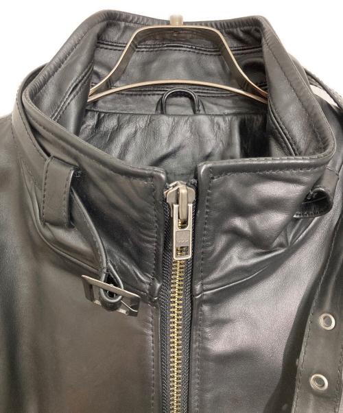 Liugoo Leathers（リューグーレザーズ）LIUGOO LEATHERS (リューグーレザーズ) シングルライダースジャケット ブラック サイズ:3Lの古着・服飾アイテム