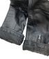中古・古着 LIUGOO LEATHERS (リューグーレザーズ) シングルライダースジャケット ブラック サイズ:3L：18000円