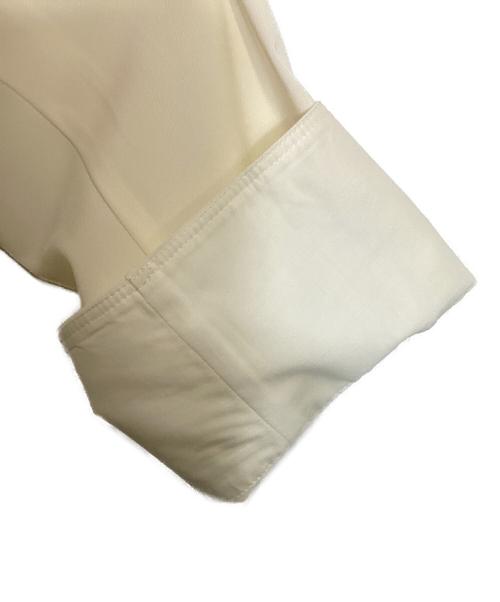 BALLSEY（ボールジィ）BALLSEY (ボールジィ) 2-wayストレッチ タイ付きスタンドカラーブラウス アイボリー サイズ:36の古着・服飾アイテム