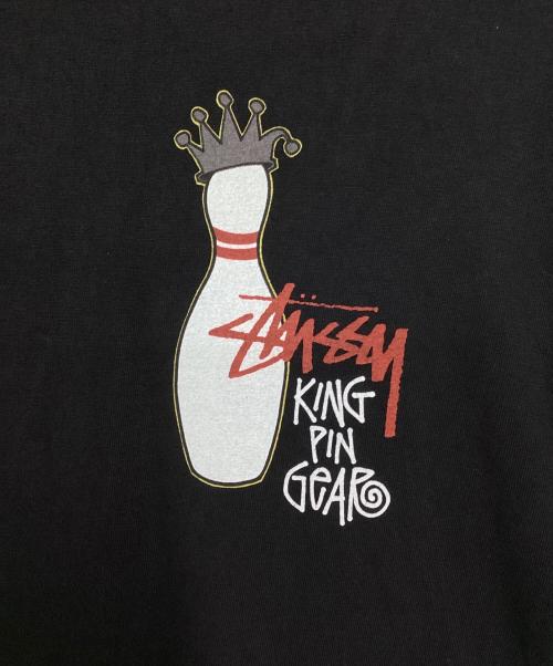 stussy（ステューシー）stussy (ステューシー) クラウンボウリングピンTEE ブラック サイズ:Mの古着・服飾アイテム