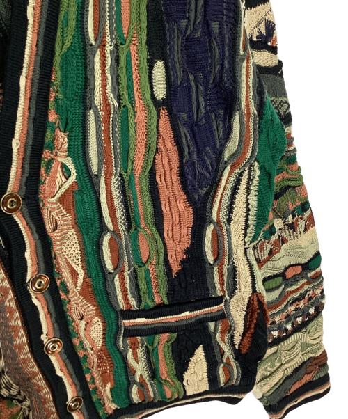 Coogi（クージー）Coogi (クージー) 3Dニットカーディガン マルチカラー サイズ:Mの古着・服飾アイテム