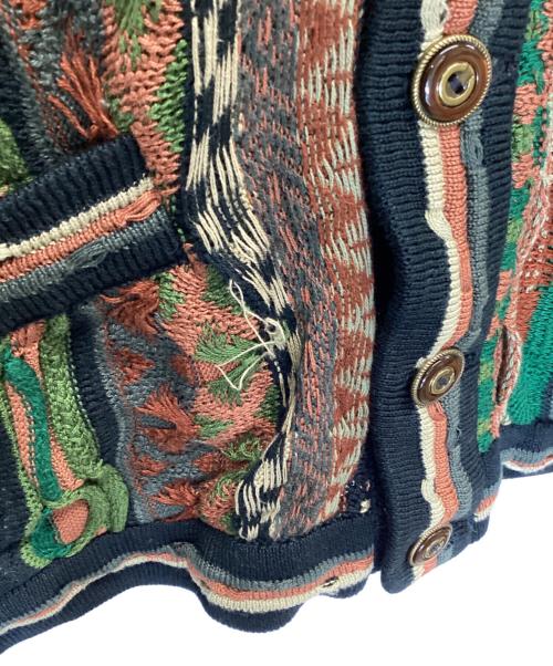 Coogi（クージー）Coogi (クージー) 3Dニットカーディガン マルチカラー サイズ:Mの古着・服飾アイテム