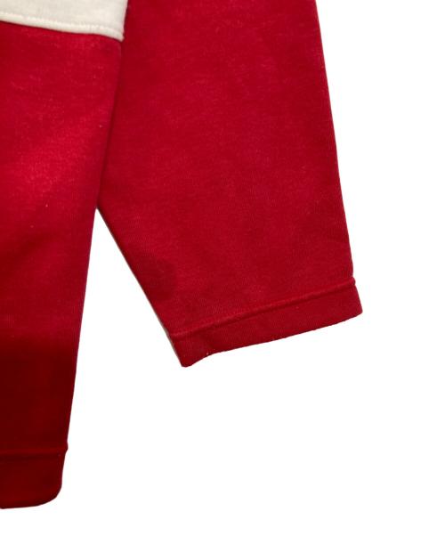 adidas（アディダス）adidas (アディダス) ハイネックプルオーバースウェット レッド×ブラック サイズ:S-Mの古着・服飾アイテム