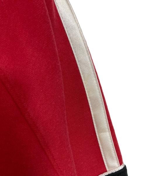 adidas（アディダス）adidas (アディダス) ハイネックプルオーバースウェット レッド×ブラック サイズ:S-Mの古着・服飾アイテム