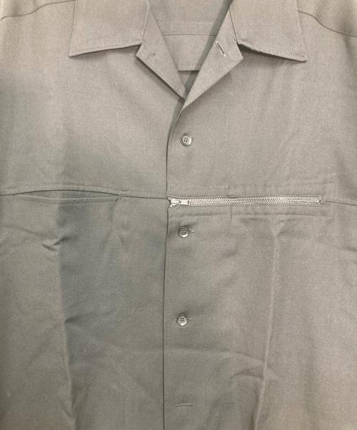Yohji Yamamoto pour homme（ヨウジヤマモト プールオム）Yohji Yamamoto pour homme (ヨウジヤマモト プールオム) ウールギャバジンシャツ ブラック サイズ:3の古着・服飾アイテム