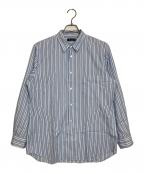 COMME des GARCONS HOMME PLUSコムデギャルソンオムプリュス）の古着「ストライプシャツ」｜ブルー×ホワイト