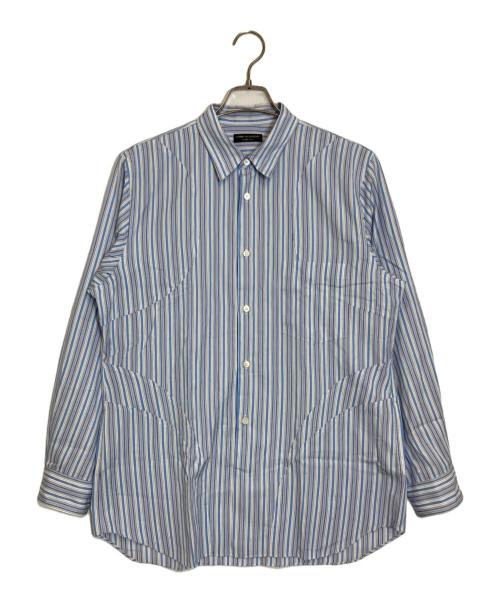 COMME des GARCONS HOMME PLUS（コムデギャルソンオムプリュス）COMME des GARCONS HOMME PLUS (コムデギャルソンオムプリュス) ストライプシャツ ブルー×ホワイト サイズ:不明の古着・服飾アイテム