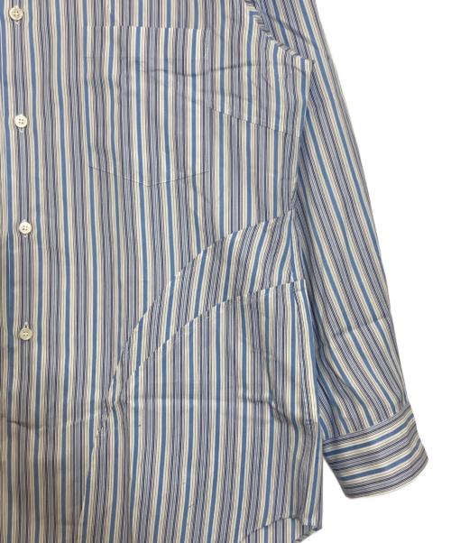 COMME des GARCONS HOMME PLUS（コムデギャルソンオムプリュス）COMME des GARCONS HOMME PLUS (コムデギャルソンオムプリュス) ストライプシャツ ブルー×ホワイト サイズ:不明の古着・服飾アイテム