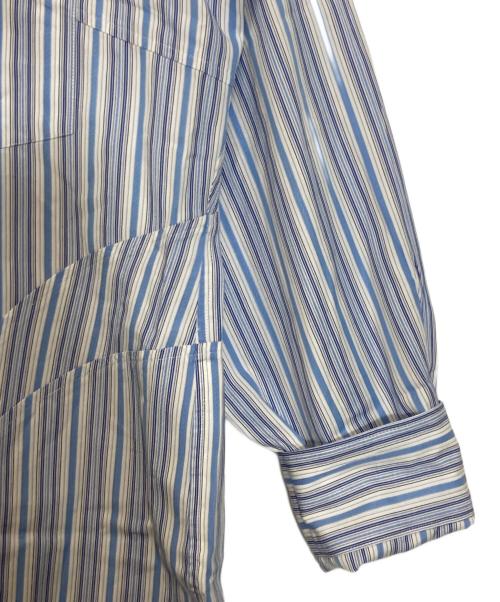 COMME des GARCONS HOMME PLUS（コムデギャルソンオムプリュス）COMME des GARCONS HOMME PLUS (コムデギャルソンオムプリュス) ストライプシャツ ブルー×ホワイト サイズ:不明の古着・服飾アイテム