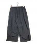 AMOMENTOアモーメント）の古着「drawstring capri pants」｜グレー