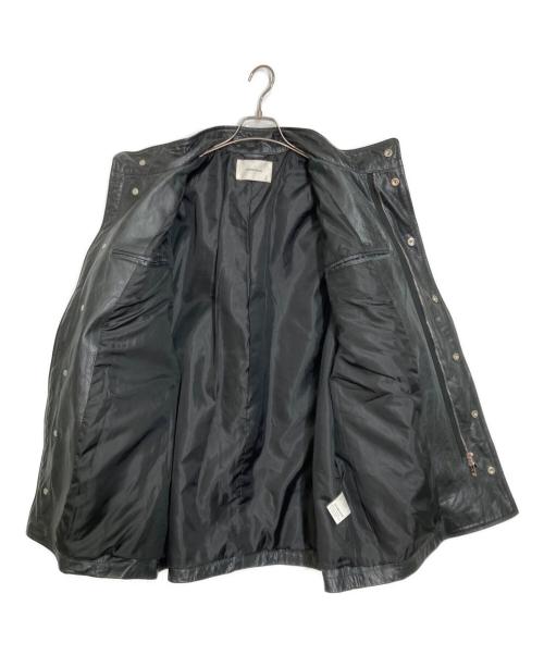 MAISON SPECIAL（メゾンスペシャル）MAISON SPECIAL (メゾンスペシャル) バッファロークラックレザーオーバーショートモッズコート ブラック サイズ:2の古着・服飾アイテム