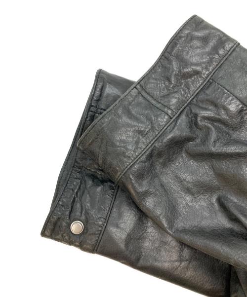 MAISON SPECIAL（メゾンスペシャル）MAISON SPECIAL (メゾンスペシャル) バッファロークラックレザーオーバーショートモッズコート ブラック サイズ:2の古着・服飾アイテム