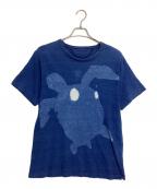 45rpm45アールピーエム）の古着「レイポコプリント亀柄 45星Tシャツ」｜インディゴ