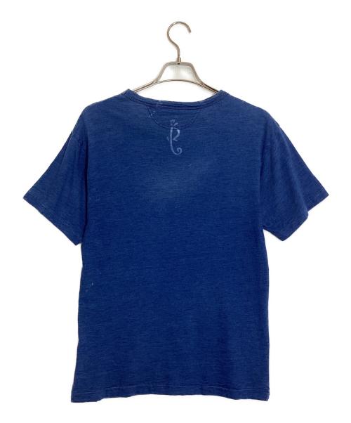 45rpm（45アールピーエム）45rpm (45アールピーエム) レイポコプリント亀柄 45星Tシャツ インディゴ サイズ:3の古着・服飾アイテム