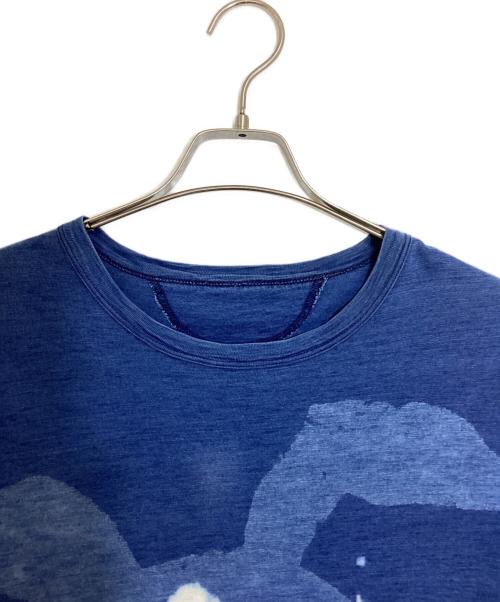 45rpm（45アールピーエム）45rpm (45アールピーエム) レイポコプリント亀柄 45星Tシャツ インディゴ サイズ:3の古着・服飾アイテム